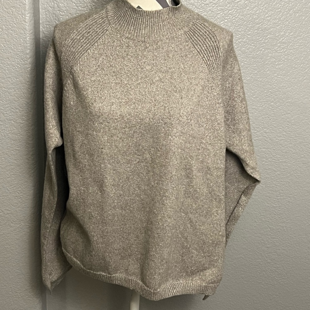 Chicos glitter cape sweater size 3